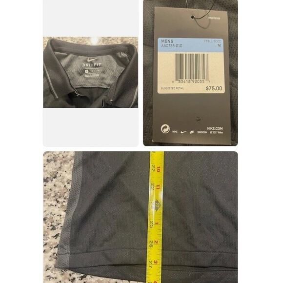 Nike Dri-FIT Referee Jersey Polo Shirt Black Men’s Medium AA0735-010 Sports - Picture 5 of 8